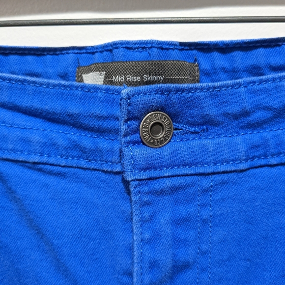 Women's LEVI'S Mid-Rise Skinny Cobalt blue jeans - Picture 8 of 11